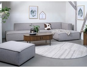 Tavolino in rovere decorato in colore naturale 60x120 cm Nola - Unique Furniture