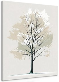 Quadro su tela – Albero minimalista