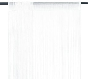 2 Pz Tende A Fili 100x250 Cm Bianche /