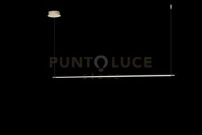 Sospensione genius orizzontale  oro led 3000k 1380lm 28w dimmerabil...