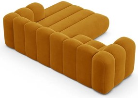 Divano angolare giallo ad angolo destro Lupine - Micadoni Home