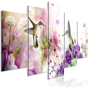 Quadro Colourful Nature (5 Parts) Wide  Colore colorful, Dimensioni e Misure 225x100