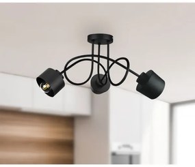 Lampadario a plafone SIMPLY BLACK 3xE27/60W/230V