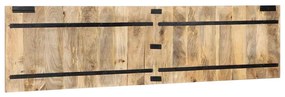 Testiera 200 cm in legno massello di mango grezzo