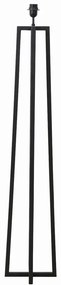 Lampada da terra con piedistallo nero opaco 130 cm Miley - Light &amp; Living