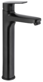 KFA Armatura 5552-712-81 - Rubinetto del lavandino + scarico OTAVA 30,2 cm opaco nero