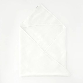 Asciugamano per bambini in lino bianco con cappuccio 100x100 cm White - Linen Tales