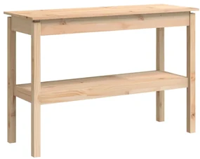 Tavolo consolle 110x40x75 cm in legno massello di pino