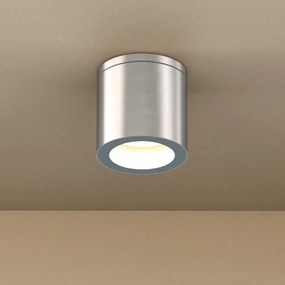 Applique da soffitto IP54 GU10 in Alluminio e Vetro - Inox