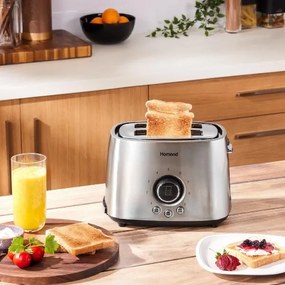 Sencor - Tostapane con due fori e riscaldamento 1000W/230V argento