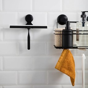 Spatola nera a doppio gancio Spatola nera a parete autoserrante con supporto Bestlock - Compactor