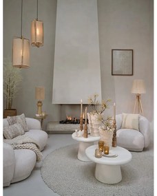 Tavolino rotondo bianco ø 60 cm Kulona - Light &amp; Living