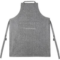 Grembiule cucina antracite con scritta in misto cotone