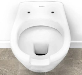 WC sospeso per disabili con apertura frontale e profondità 55 cm