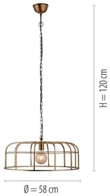 Leuchten Direkt 11493-60 - Lampadario su catena AMIR 1xE27/25W/230V