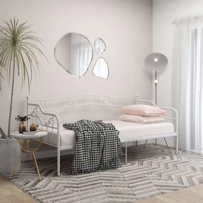 Telaio divano letto bianco in metallo 90x200 cm