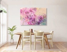 Stampa su tela – Ramo fiorito rosa