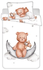 Biancheria da letto per bambini in cotone per culla 100x135 cm Medvídek "Plane" – Jerry Fabrics