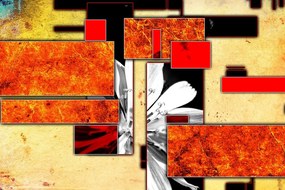 Quadro su tela – Astrazione in arancione