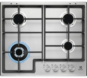 Piano cottura 4 fuochi EGS64362X ELECTROLUX silver griglie in ghisa