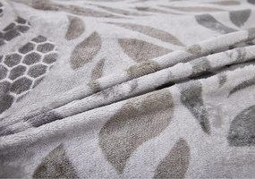 Biancheria da letto grigia in micropile per letto singolo 140x200 cm Judith – My House