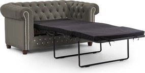 Divano grigio allungabile con rivestimento in velluto 148 cm York Blik – Ropez