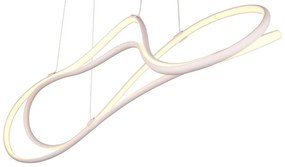 Apparecchio a sospensione a LED bianco con paralume in metallo Nala - Trio Select