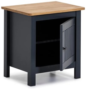 Comodino in legno grigio Bruna - Marckeric