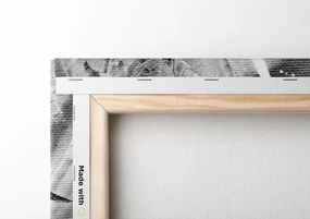 Stampa su tela – Dipinto di fiori in bianco e nero