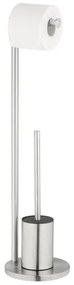 WENKO 25676100 - Set WC FERLA 18x69,5 cm acciaio inossidabile/satinato
