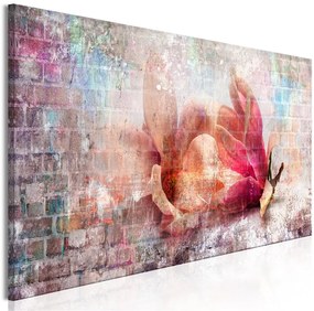 Quadro Colourful Magnolias (1 Part) Narrow  Colore colorful, Dimensioni e Misure 120x40