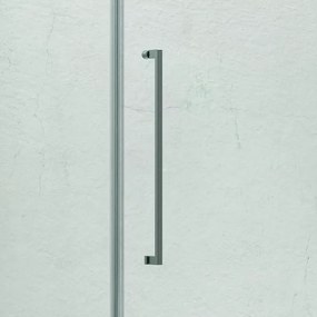 Box doccia 70x70 anta battente e vetro fisso anticalcare 8mm KT5000 - KAMALU