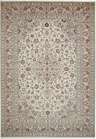 Kashan Tappeto 250 x 360 Beige (Iran) Annodato A Mano