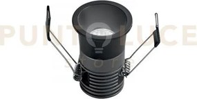 Incasso led dot nero tondo 5w 480lm cct 3000k / 4000k / 6500k 4x5,5cm