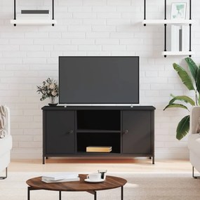 Mobile Porta Tv Nero 100x40x50 Cm İn Legno Multistrato /