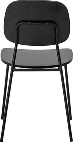 Sedia da pranzo nera Monza - Bloomingville