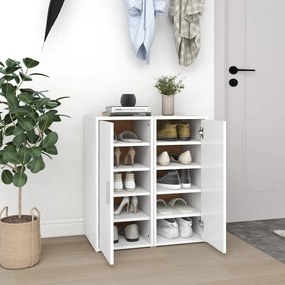 Scarpiere 2 Pz Bianche 32x35x70 Cm İn Legno Multistrato /