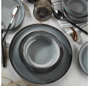 Set da tavola 16 pezzi grigio/porcellana