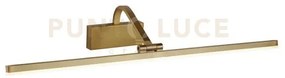 Lampada da quadro bilbao - metallo ottone satinato
