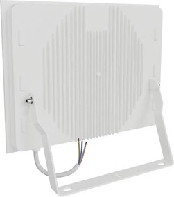 Faro LED 200W IP65 in Alluminio Bianco con OSRAM chip LED Colore Bianco Caldo 3.000K