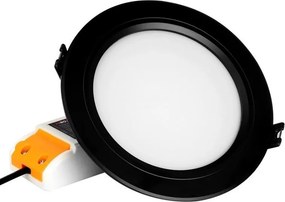 Faro da incasso 9W RGB+CCT IP20 foro Ø110 - 115 mm 120° - Nero