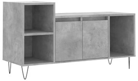 Mobile per tv grigio cemento 100x35x55 cm legno multistrato