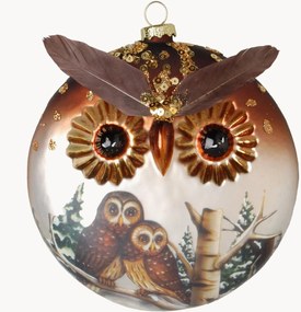 Pallina di Natale dipinta a mano Owl Diski