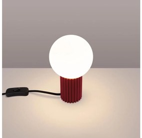 Sollux SL.1751 - Lampada da tavolo HALO 1xG9/8W/230V diametro 12 cm rosso