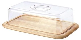 Continente C3072 - Tagliere da cucina con coperchio 38,5x25,5 cm gomma fico