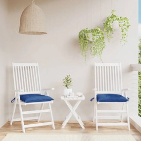 Cuscini Per Sedia 2 Pz Blu 40x40x7 Cm İn Tessuto Oxford /