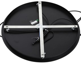 Lampada a sospensione moderna nera con vetro fumé - Jia