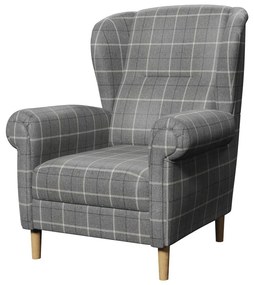 Poltrona con braccioli grigia Swan – Ropez