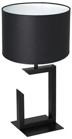 Lampada da tavolo 1xE27/60W/230V 45 cm nero/bianco
