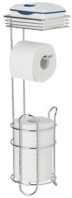Porta carta igienica color argento lucido in acciaio cromato – Wenko
